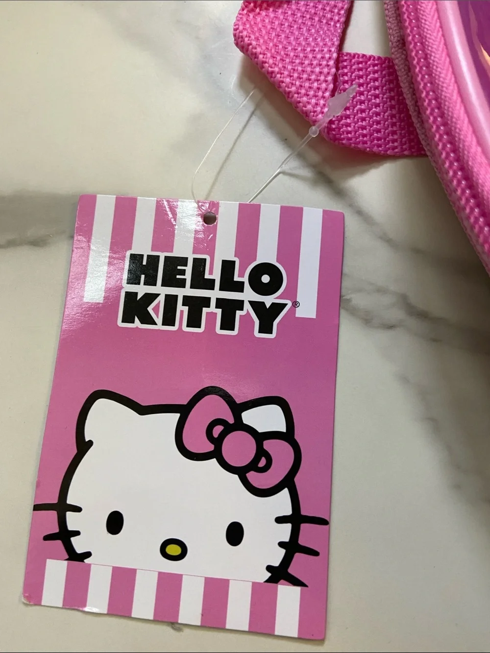 Hello Kitty Pink and White Kids Backpack with Colorful Accents
